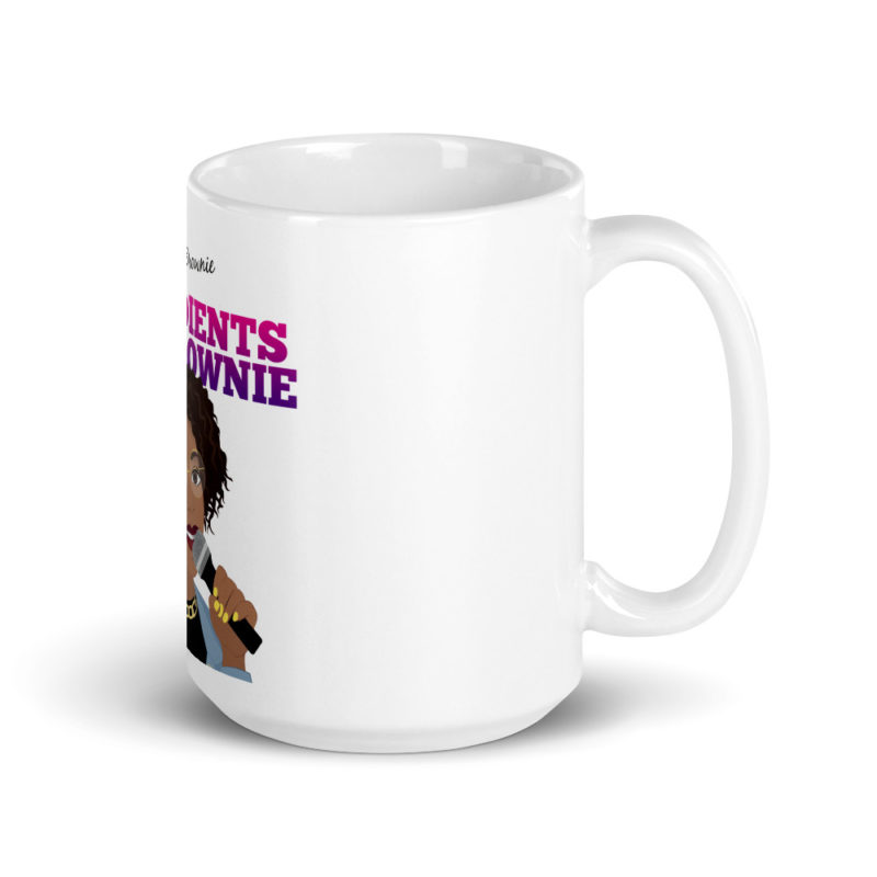 White glossy mug